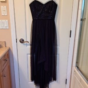 ✨️NWT✨️ Max & Cleo Elegant Black Kathy Strapless Dress, Black w/ Sequins, Size 4